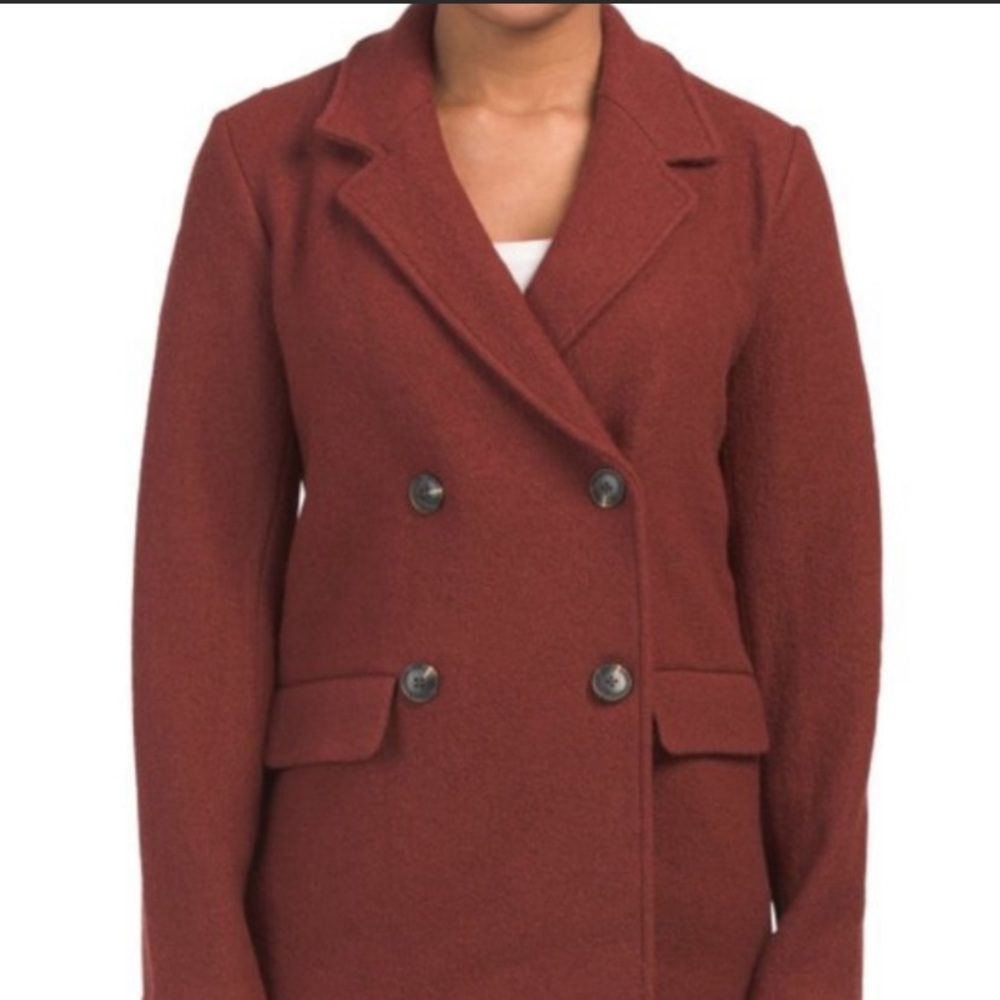 NWT Rachel Zoe double breasted blazer peacoat S